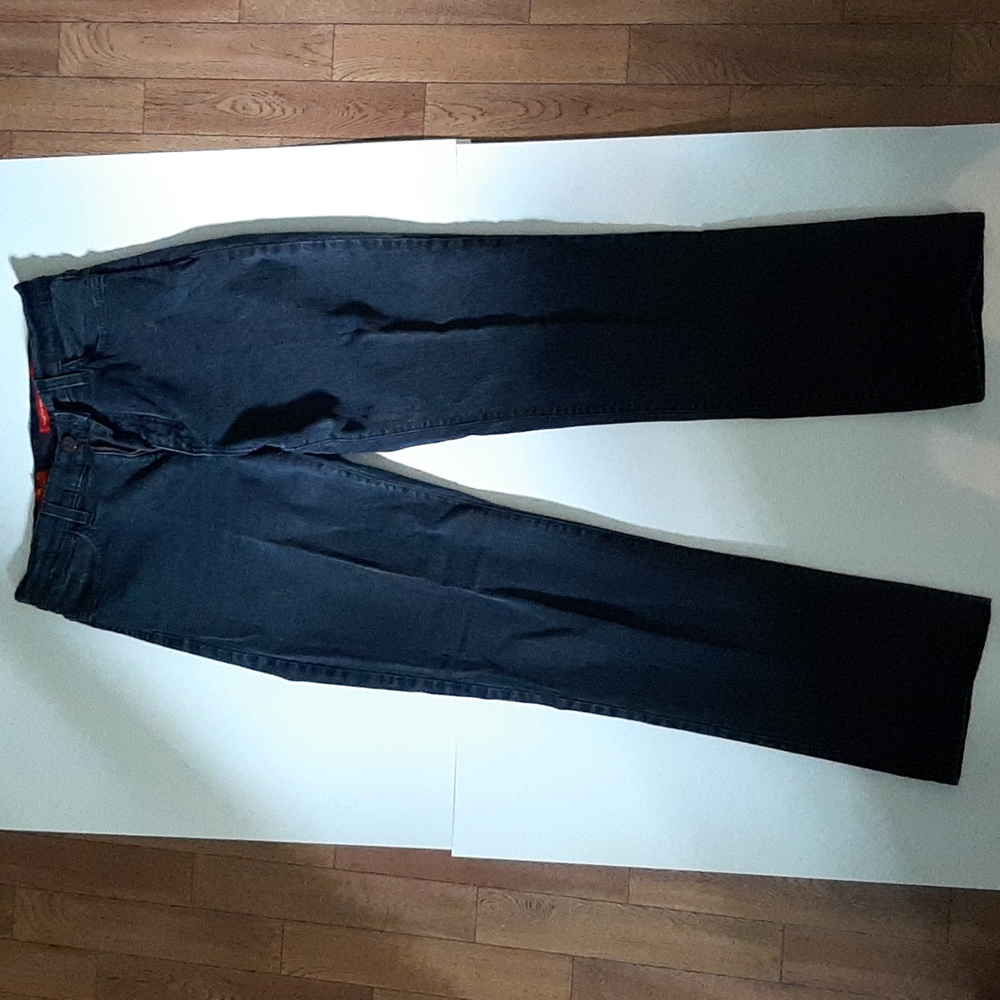 Black, tummy tuck jeans, size 10P.